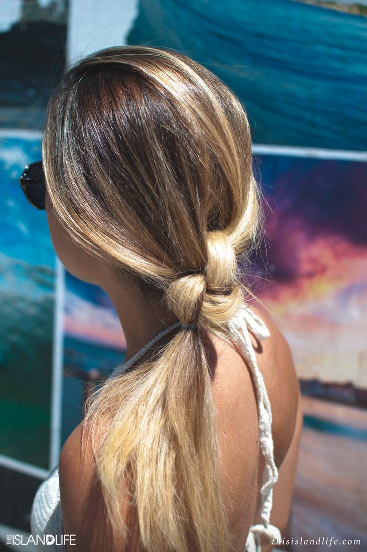 clip in extensions-knotted-ponytail