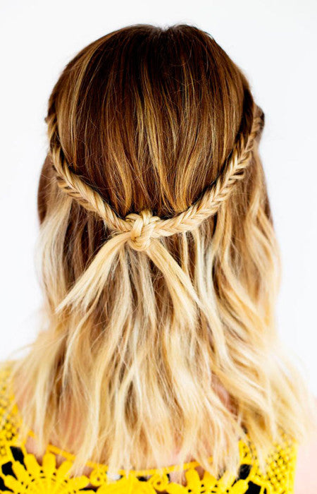 cliphair-extensions-half-up-fishtail-knot